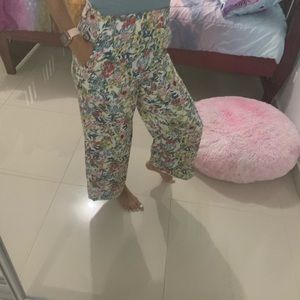 High waisted floras pants